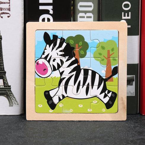Early education puzzle puzzle toy enlightenment cognition cartoon wooden puzzle